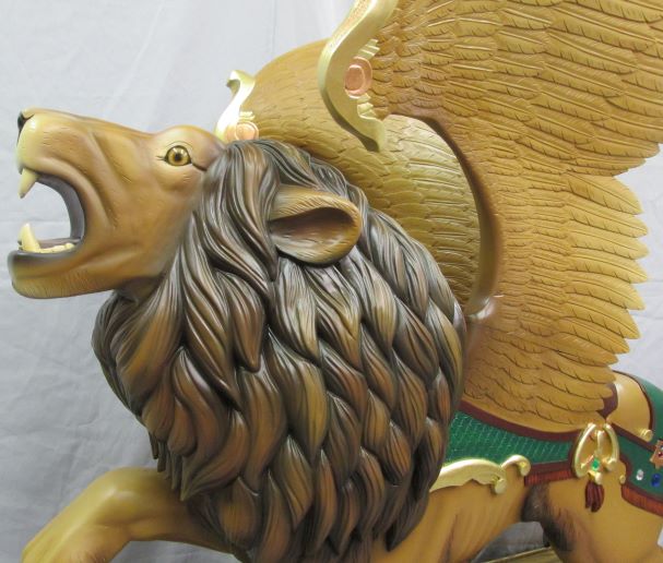 Winged Carousel Lion